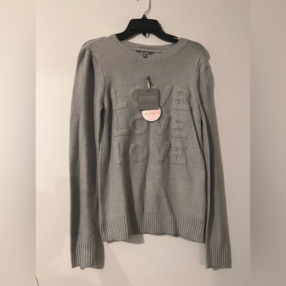 Gray Sweater. Brand new. Never worn. tag still attached. Size XS